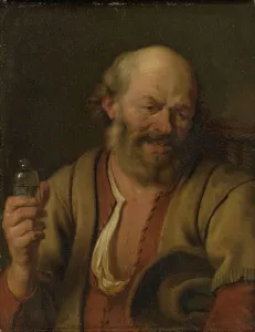 Ary Vois Prints: A Man with a Gin Bottle, 1660-1680. Creator: Ary de Vois