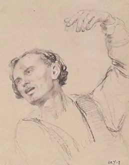 Edinburgh Prints: Man with Hand Upraised - Study for The Landing of Mary
