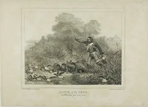Crawling Prints: Every Man for Himself!, 1833. Creator: Auguste Raffet