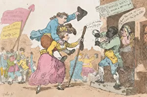 Duchess Of Devonshire Gallery: Every Man Has His Hobby Horse, May 1, 1784. May 1, 1784. Creator: Thomas Rowlandson