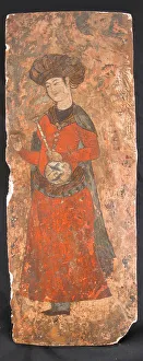 Man Holding a Bottle and a Cup, 16th-17th century. Creator: Unknown