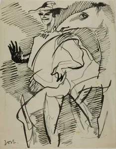 Zorn Anders Prints: Man with Horse, n.d. Creator: Anders Leonard Zorn