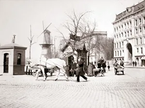 Man with horse, Rotterdam, 1898. Artist: James Batkin