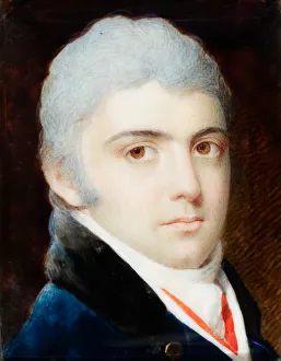 Watercolor On Ivory Prints: Man of the Hunter Family, 1803. Creator: Edward Greene Malbone