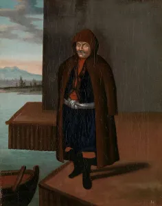 Fine Art Prints: Man from the Island of Patmos, 1700-1737. Creator: Workshop of Jean Baptiste Vanmour