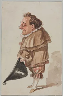Man with a Large Hat. Creator: Paul Gavarni (French, 1804-1866)