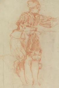 Man Leaning on a Rail [verso]. Creator: Matteo Rosselli