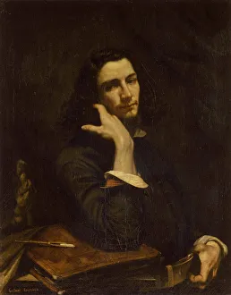 Gustave 1819 1877 Prints: The man with the leather belt (Self-Portrait), 1845-1846