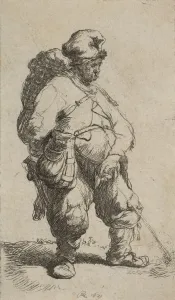 Penis Prints: A Man Making Water, 1630. 1630. Creator: Rembrandt Harmensz van Rijn