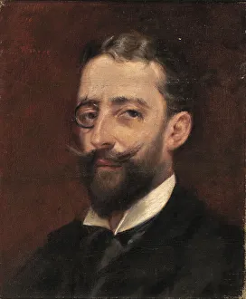 Man with Monocle, ca. 1887-1889. Creator: Alice Pike Barney