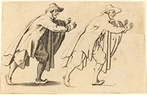 Movement Gallery: Man Moving Abruptly, c. 1622. Creator: Jacques Callot