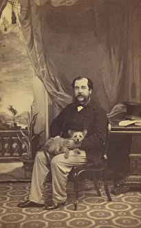 Australia Prints: Man with Mustache and Muttonchops