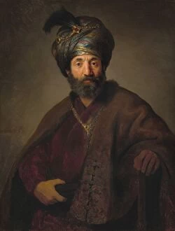 Paul Rembrandt Van Ryn Collection: Man in Oriental Costume, c. 1635. Creators: Rembrandt Harmensz van Rijn