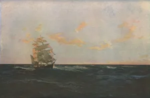 Incident Prints: A Man Overboard, 1893, (c1930). Creator: Thomas J Somerscales