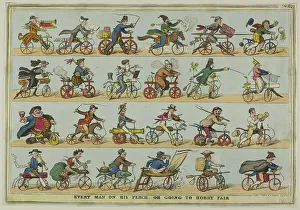 Hobby Horse Prints: Every Man on his Perch, 1819. Creator: Isaac Robert Cruikshank