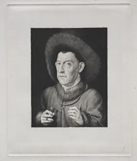 Man with a Pink. Creator: Claude-Ferdinand Gaillard (French, 1834-1887)