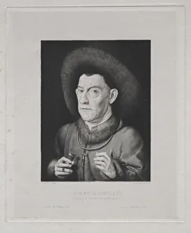 Man with a Pink. Creator: Claude-Ferdinand Gaillard (French, 1834-1887)
