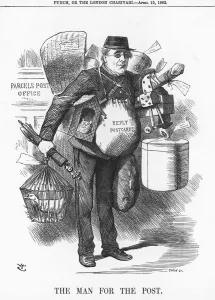 Parcel Gallery: The Man for the Post, 1882. Artist: Joseph Swain