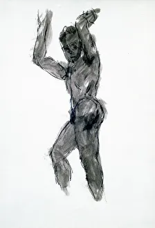 Man of Profile Upright Washing, C1920. Creator: Francis Picabia