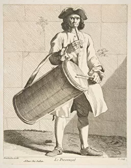 Busker Collection: A Man From Provence, 1737. Creator: Caylus, Anne-Claude-Philippe de