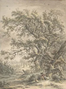Van Drielst Egbert Prints: A Man Resting Under a Tree, n. d Creator: Egbert van Drielst
