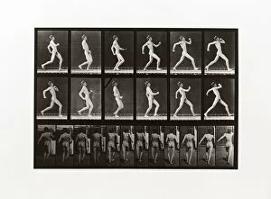 Man running, Plate 7 from Animal Locomotion, 1887 (photograph)