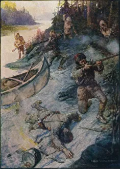 No Man Was Safe, No Life Was Safe, 1908, (c1920). Artist: Joseph Ratcliffe Skelton No Man Was Safe, No Life Was Safe, 1908, (c1920). Artist: Joseph Ratcliffe Skelton