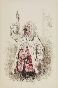 Chevallier Sulpice Guillaume Prints: Man in Seventeenth-century Costume, 1852-1866. Creator: Paul Gavarni