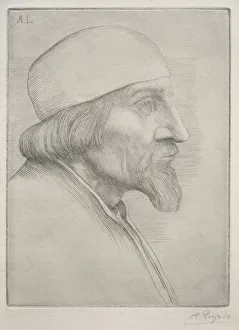 Man in a Skullcap. Creator: Alphonse Legros (French, 1837-1911)