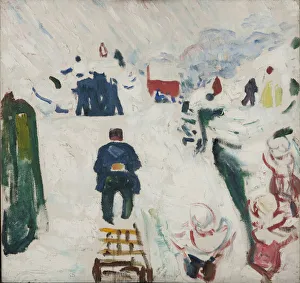 Munch Museum Prints: Man with a Sledge, 1910-1912