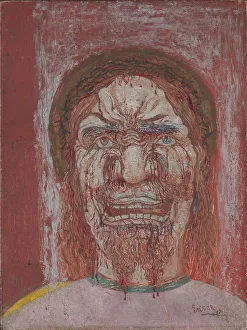 Pain Prints: Man of Sorrows, 1891. Creator: James Ensor