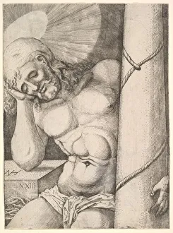 Nicolaas Prints: The Man of Sorrows at the Column, 1523. Creator: Nicols Hogenberg