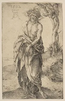 Wounds Prints: Man of Sorrows with Hands Bound, 1512. Creator: Albrecht Durer