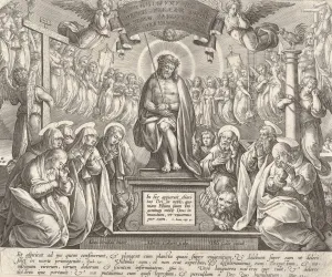St John The Prints: Man of Sorrows with the Three Marys and the Evangelists. n. d. Creator: Adriaen Collaert