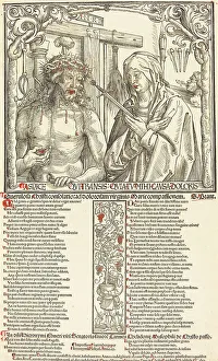 Letterpress Prints: The Man of Sorrows and Mater Dolorosa, 1512. Creator: Wolf Traut