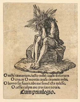 A Durer Gallery: The Man of Sorrows Seated, title page of The Small Passion, ca. 1511