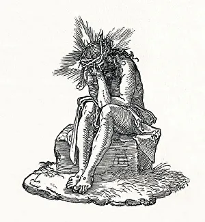 Images Dated 21st May 2018: The Man of Sorrows. Title-page to Small Passion. c1511, (1906). Artist: Albrecht Durer