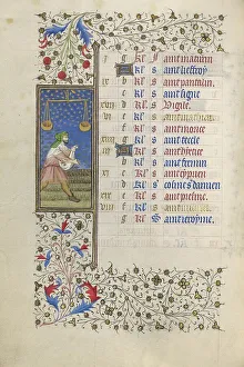 Seed Prints: A Man Sowing; Book of Hours, about 1415-1420