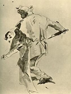 Stabbing Gallery: A Man stabbing a Boy, mid 18th century, (1928). Artist: Giovanni Battista Tiepolo