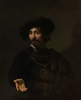 Breast Ornament Gallery: Man with a Steel Gorget. Creator: Style of Rembrandt (Dutch, second or third quarter 17th century)