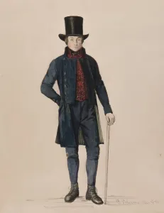 Nordic Museum Prints: Man in suit, 1850. Creator: Per Sodermark