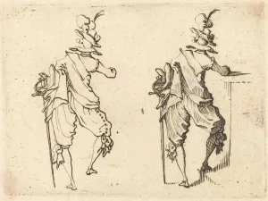 Man with Sword, c. 1617. Creator: Jacques Callot