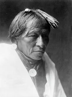 Taos Prints: A man of Taos, c1905. Creator: Edward Sheriff Curtis