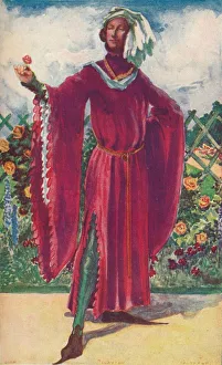 Calthrop Prints: A Man of the Time of Richard II, 1907. Artist: Dion Clayton Calthrop
