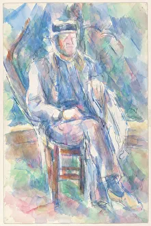 P Cezanne Prints: Man Wearing a Straw Hat, 1905/06. Creator: Paul Cezanne