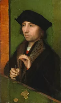 Adrien Ysenbrandt Gallery: Man Weighing Gold, ca. 1515-20. Creator: Adriaen Isenbrandt