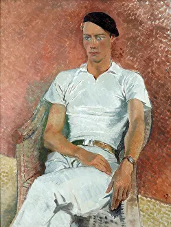 Watch Prints: Man in white, 1933. Creator: Glyn Warren Philpot