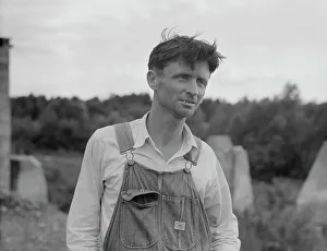Unemployment Prints: Man who worked in Fullerton, Louisiana lumber mill for fifteen years