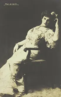 Evening Wear Prints: Man de Wirth in drag, between 1900 and 1909. Creator: Unknown