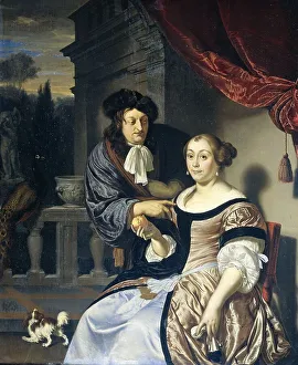 Mieris Frans Van Prints: A Man and a Woman, 1678. Creator: Frans van Mieris I